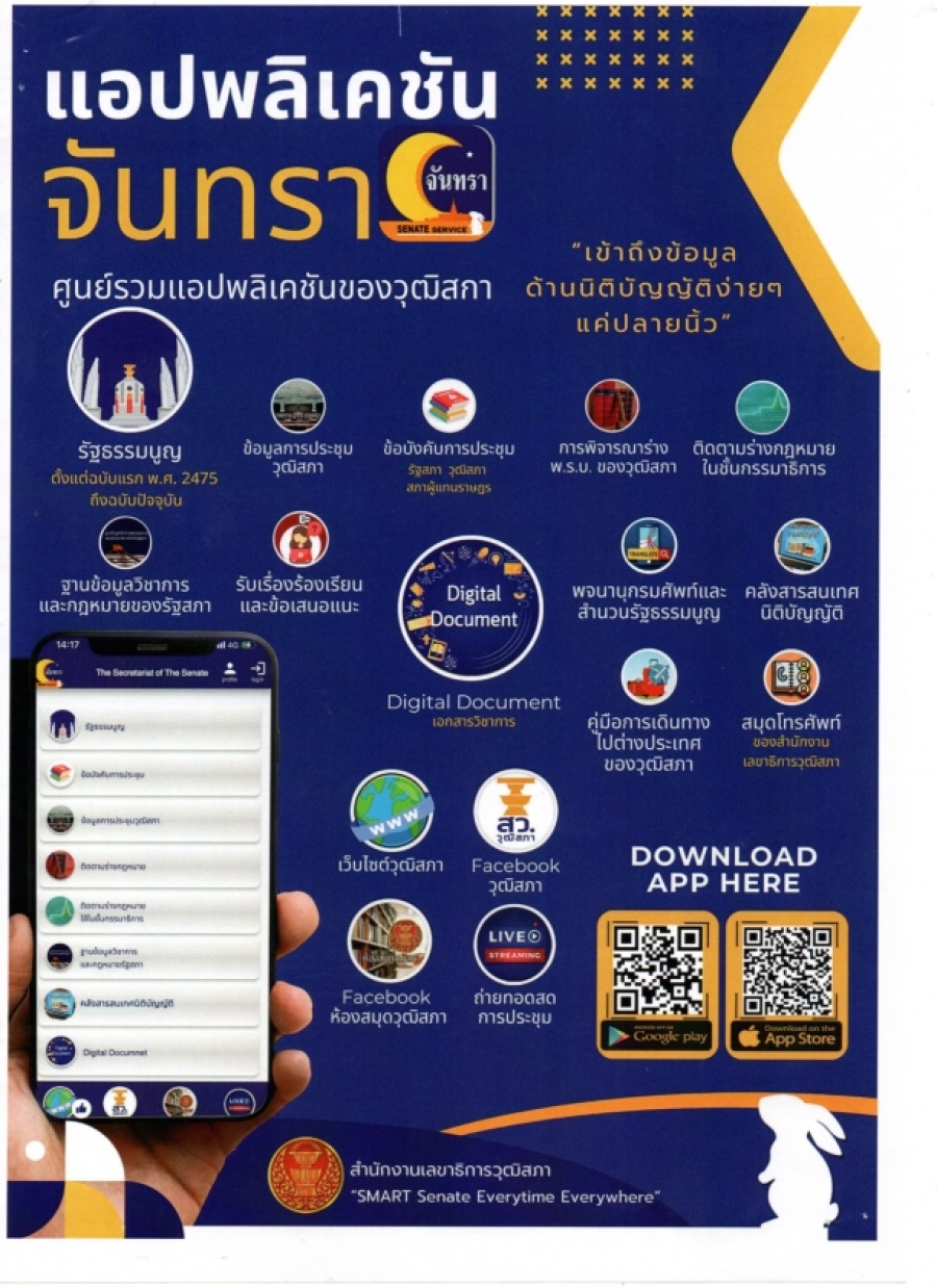 ประชาสัมพันธ์แอปพลิเคชันจันทรา